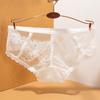Letní tenké bezešvé kalhotky s nízkým pasem síťované černé krajkové spodní prádlo pro ženy s výřezy sexy dámské kalhotky