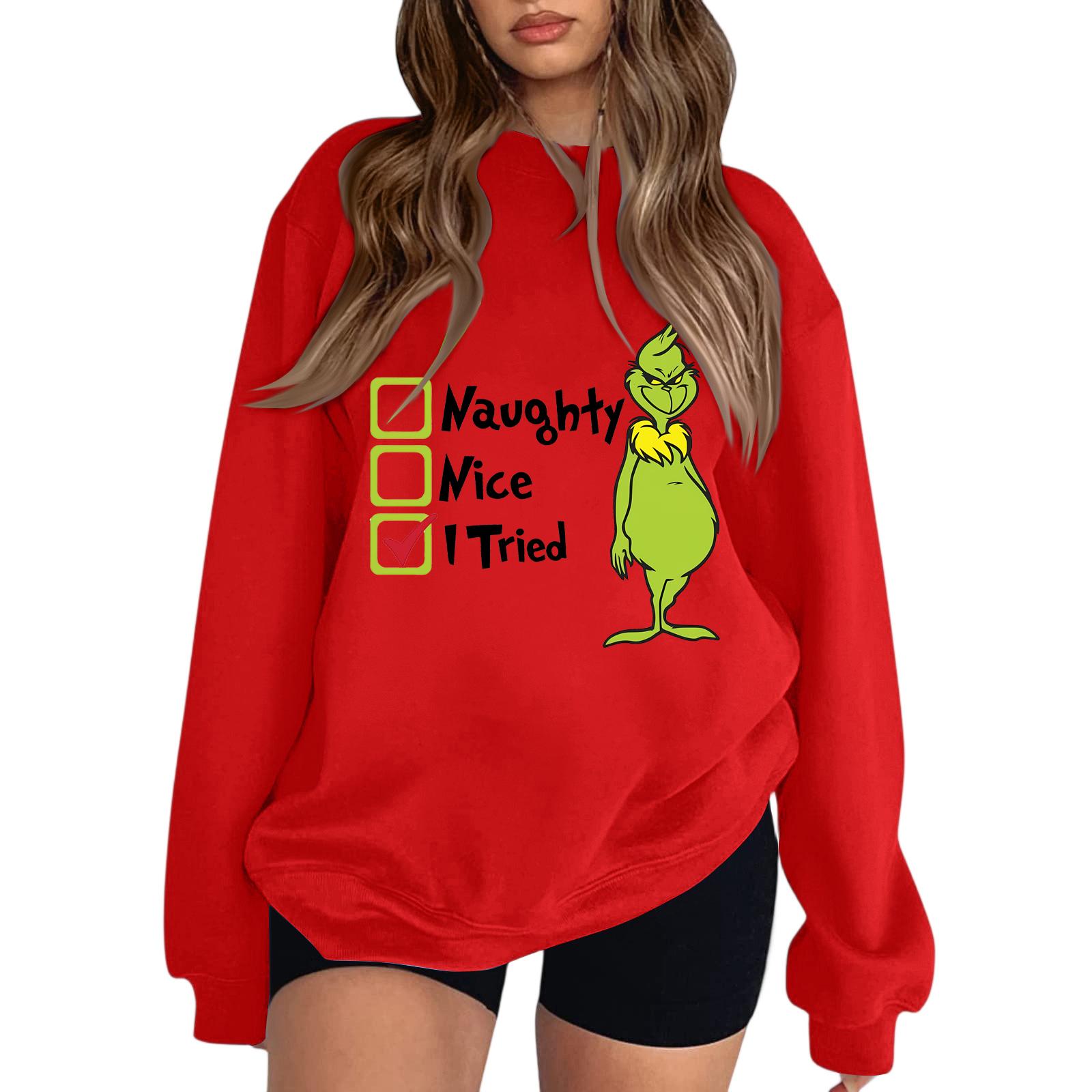 

Толстовка с круглым вырезом для женщин, осенние графические толстовки для отпуска с длинным рукавом и заниженной линией плеч XL