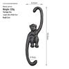 Rustic Iron Monkey S Hook – Decorative Hanging Hook for Home & Garden