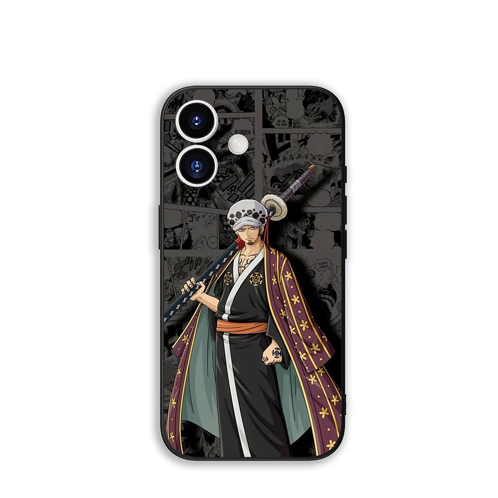 Phone Cover Trafalgar D Water Law One Piece for Apple iPhone 16 15 14 Plus 13 12 Mini 17 Pro Max + ProMax 16E Air 15+ Case