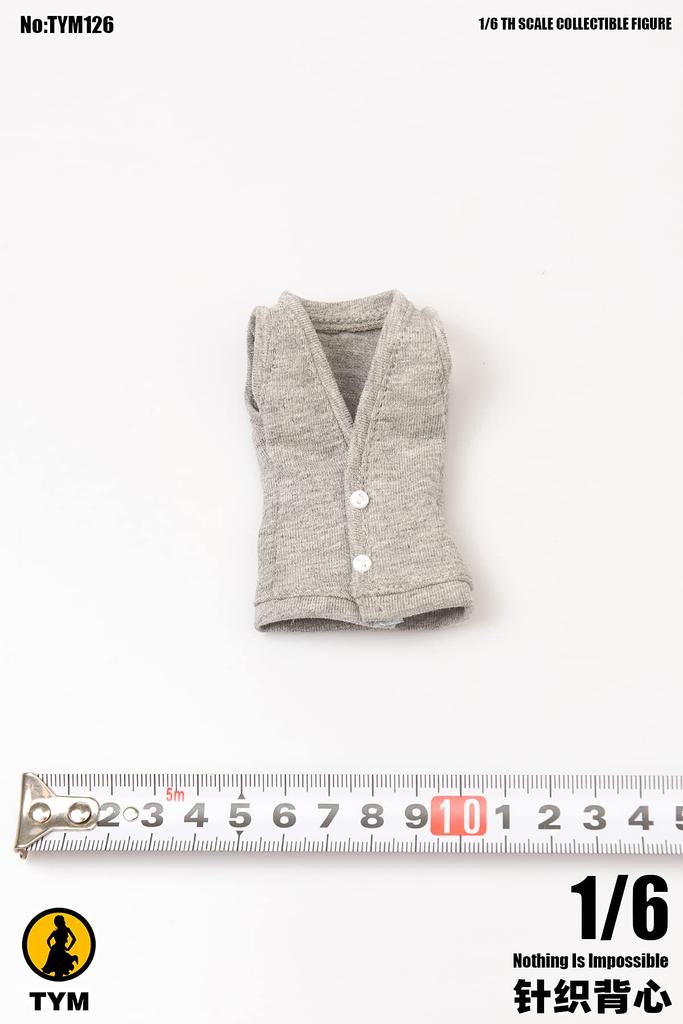 TYM126 Maßstabsfigur für sexy Büro High School College Graue Weste Strickpullover und Waffe nicht [TOYBARJAPAN] 1/6 Frauen, Schönheit, Dame, Mädchen, Studentin,