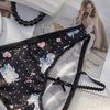 Ladies Summer Pure Cartoon Print Comfortable Traceless Package Hip Breathable Mid Waist Panties