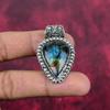 Labradorite Pendant, Handmade Gemstone 925 Sterling Silver Pendant Antique Jewelry, For Gift Silver Jewelry