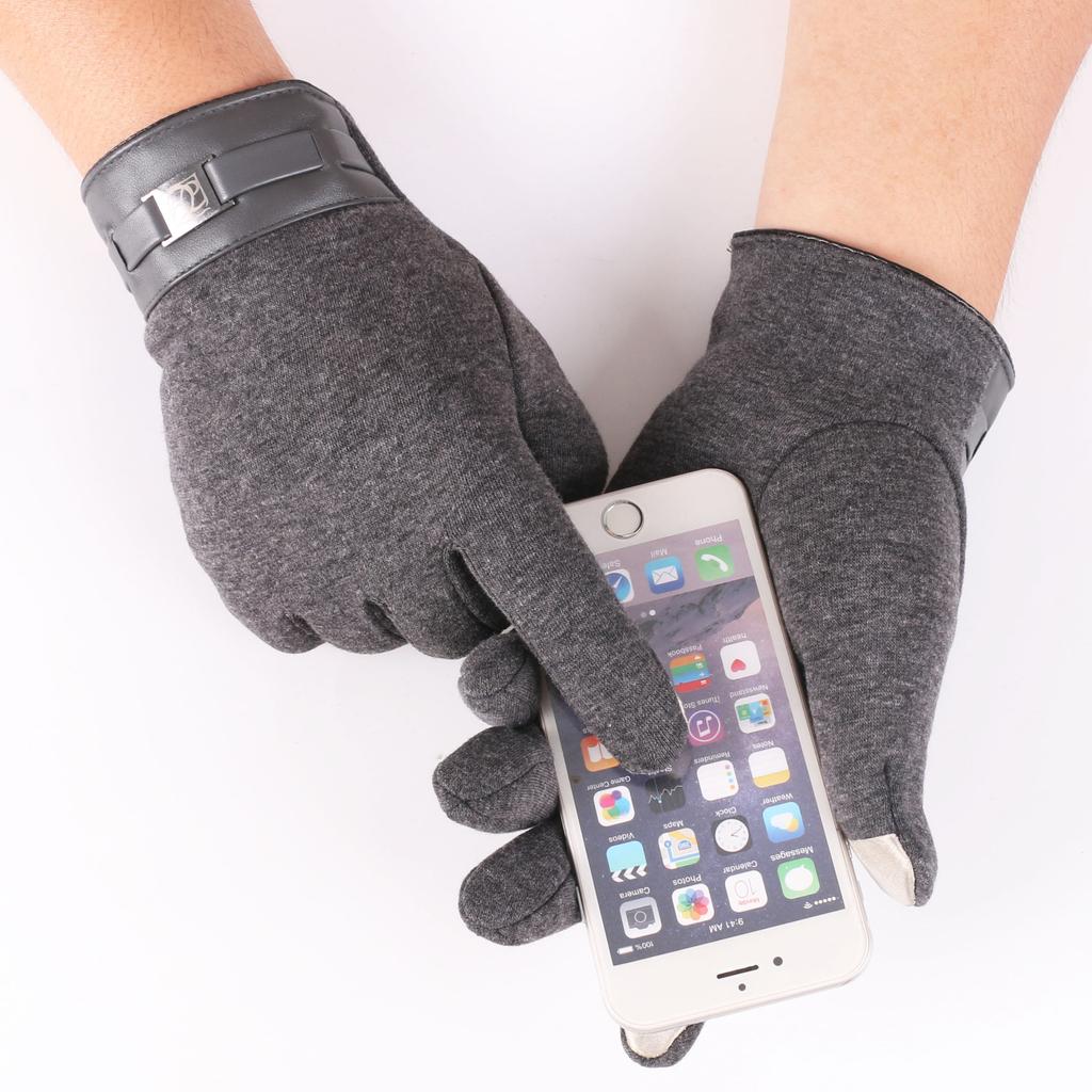 Warm Gloves for Men Outdoor Riding and Driving with Velvet Thickened Non Falling Velvet Touch Screen Cold Proof Autumn and Winter Gloves