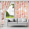 2Pcs Cute Rabbit Window Curtains Bedroom Living Room Thermal Insulation Blackout Drapes Home Decor Washable Polyester Material