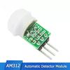 HC-SR501/SR505/AM312 PIR Motion Sensor Kit Adjustable Infrared Pyroelectric Detector Sensor Module with Bracket DC 2.7-12V