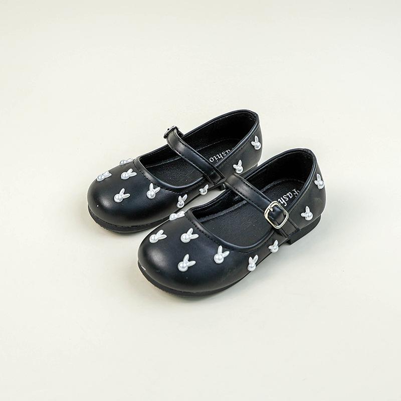 Fashion Girls' Shoes Soft Soled Kids Princess Shoe Simple Girls Leather Shoes Anti Slip Child Casual Shoe