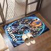 Custom Name Personalized Demon Slayer Print Carpet, Versatile Home Decor Rug, for Playroom, Apartment, Balcony, Entryway, Hallway Gift