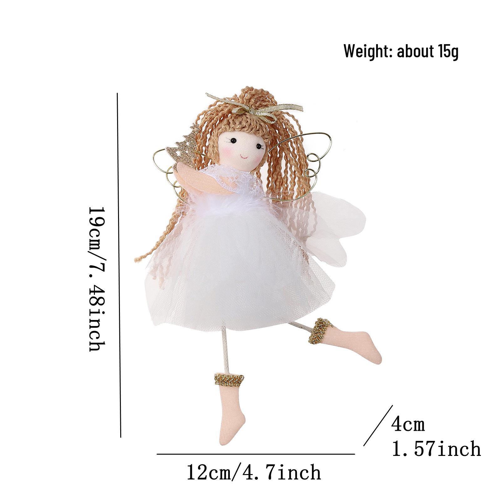 Creative Christmas Tree Petal Skirt Angel Ornament