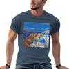 Santorini Greece Iconic View Of Oia Tshirt Streetwear Print Tee Shirt