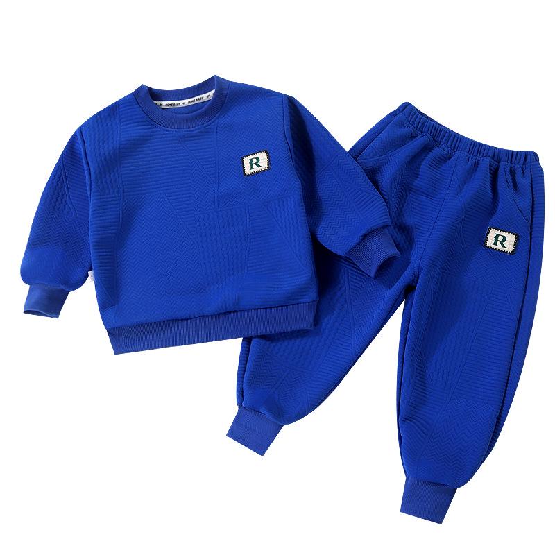Elegante set felpa coreana primavera/autunno 2025 per ragazzi e ragazze