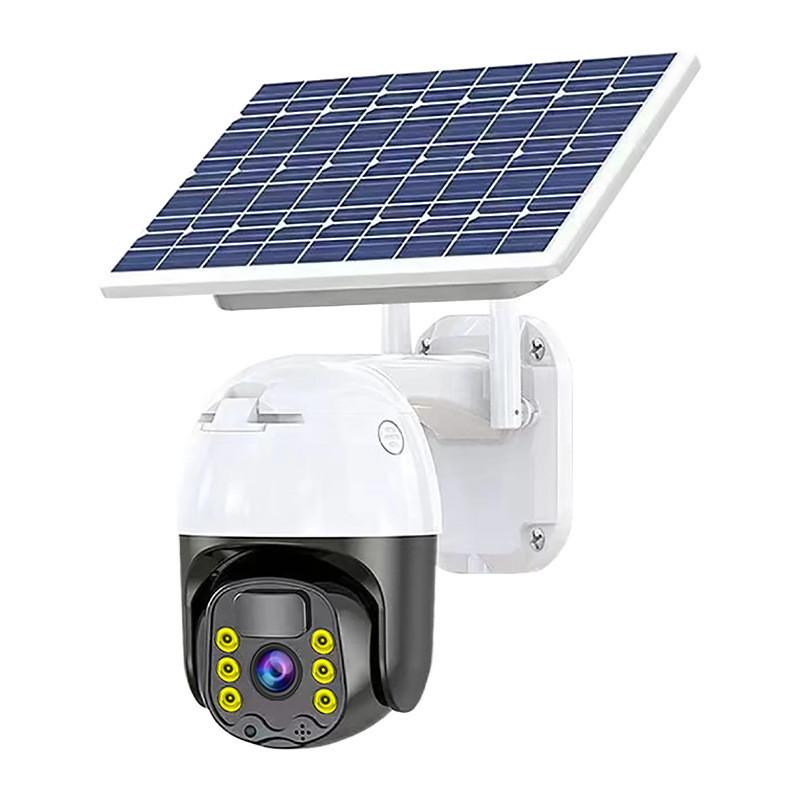Solar Surveillance Camera Outdoor Full-color Mobile Remote Monitor Household Wireless 360 ° Panoramic Security Camera