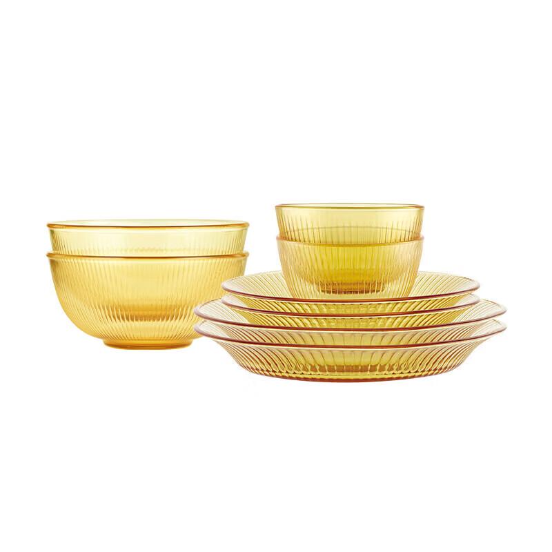 Corning Crystal Delight 8-Piece Glass Dinnerware Set