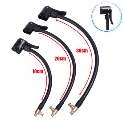 Tuyau d'extension de pompe à air pour pneu Adaptateur de buse avec tuyau de purge Pompe Voiture Moto Pompe Électrique Connecteur Accessoires 10/20/30Cm