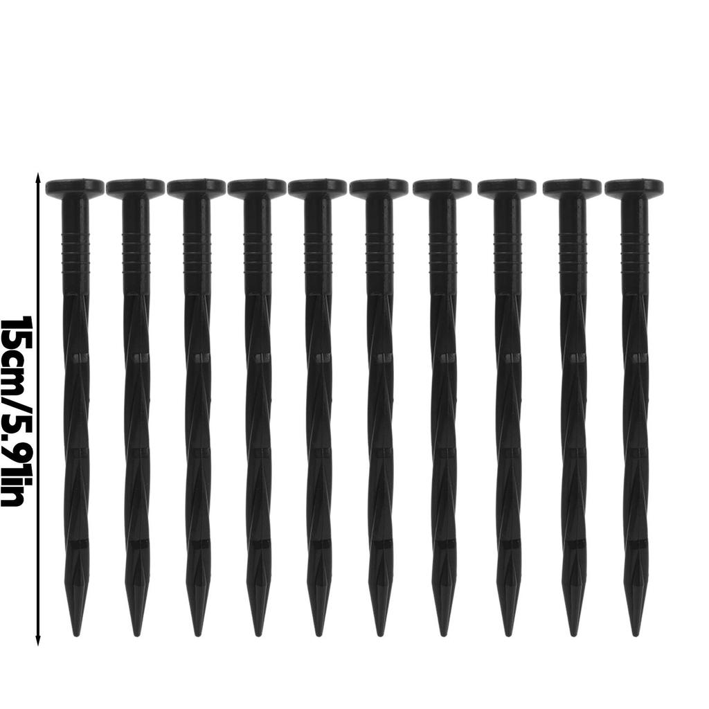 10/50pcs Plastic Lawn Stakes Garden Netting Ground Stake Paver Edging Weed Barriers Grass Stone Partition Nails Plant Support