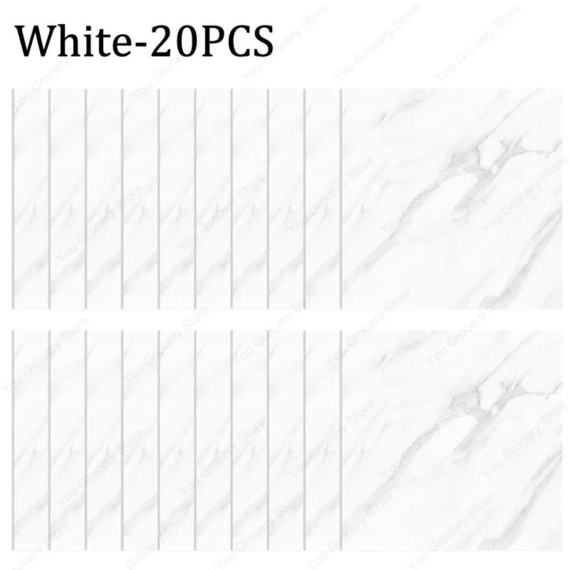 30×30cm Thickened Self-adhesive Decor Wall Sticker Marble Tile Floor Sticker PVC Waterproof Toilet Kitchen Home Floor
