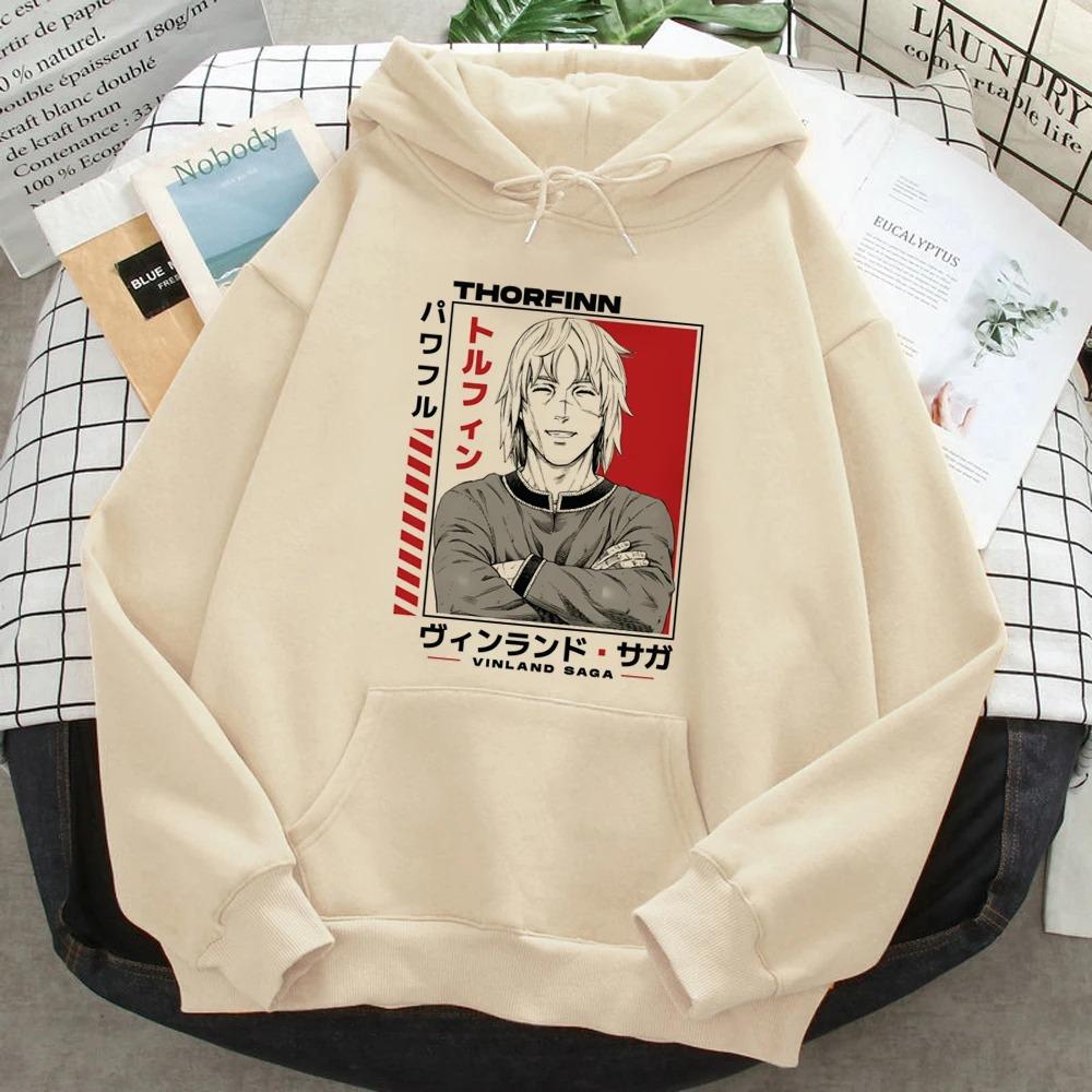 Thorfinn Vinland Saga Vinrando Saga Print Hoodies Women Men Graphic Aesthetic Japanese Hooded Shirt Pullover Vintage