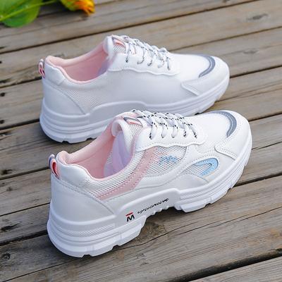 Hochwertige Sportschuhe für Damen Ins Trendy Sommer und Herbst Neu Vielseitige höhenvergrößernde und leichte kleine weiße Schuhe für Damen