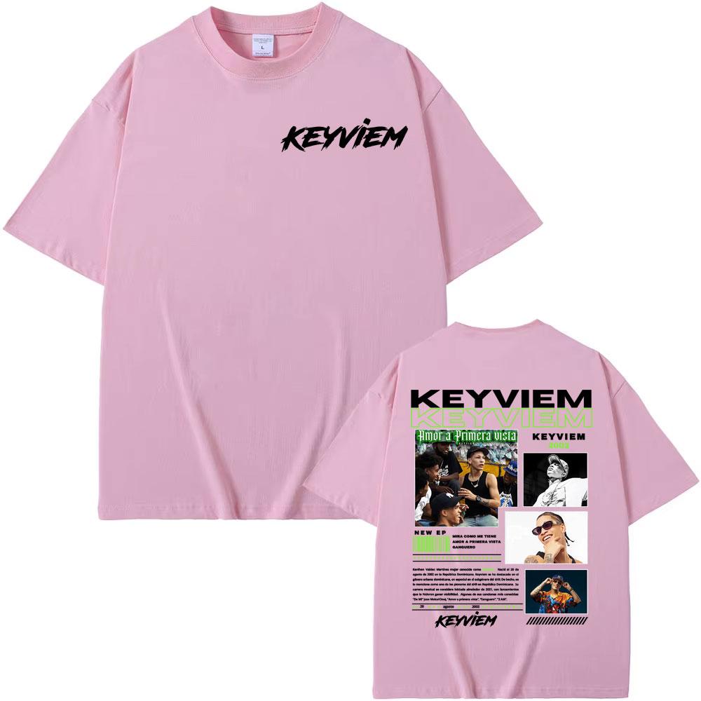 Rapper Keyviem Tour Album Graphic T Shirts Men Women Fashion Hip Hop Gothic Trend High Quality T-shirt Man Oversized Tshirt Tops