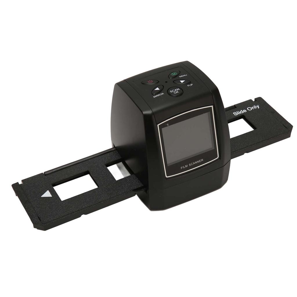 Film Scanner 2.36in TFT LCD 5MP JPEG Preview Playback Editing CMOS Slide Scanner for 35mm 135mm Color Black White