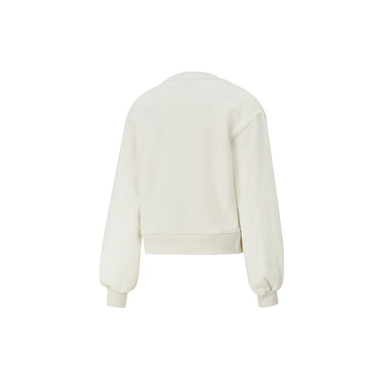 Puma Classics Balloon Sleeve Fleece Sweatshirt Unisex Tops Smoke-Grey 530277-05