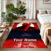 Crystal Velvet Rug Custom Name Text, Soft Non Slip Floor Mat Home DecorFriday the 13th Jason Voorhees