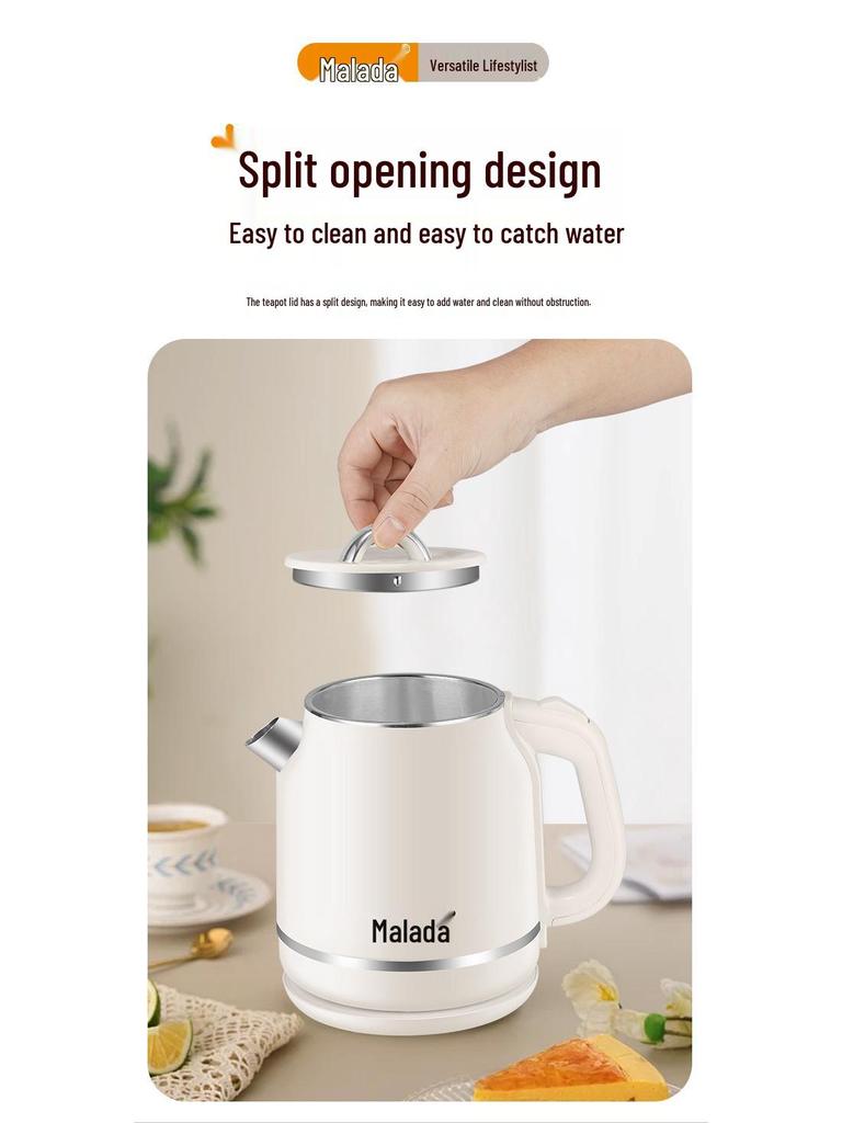 Wanlida 316 Stainless Steel Electric Kettle for Home and Dorm Use - 304 Insulated Water Boiler