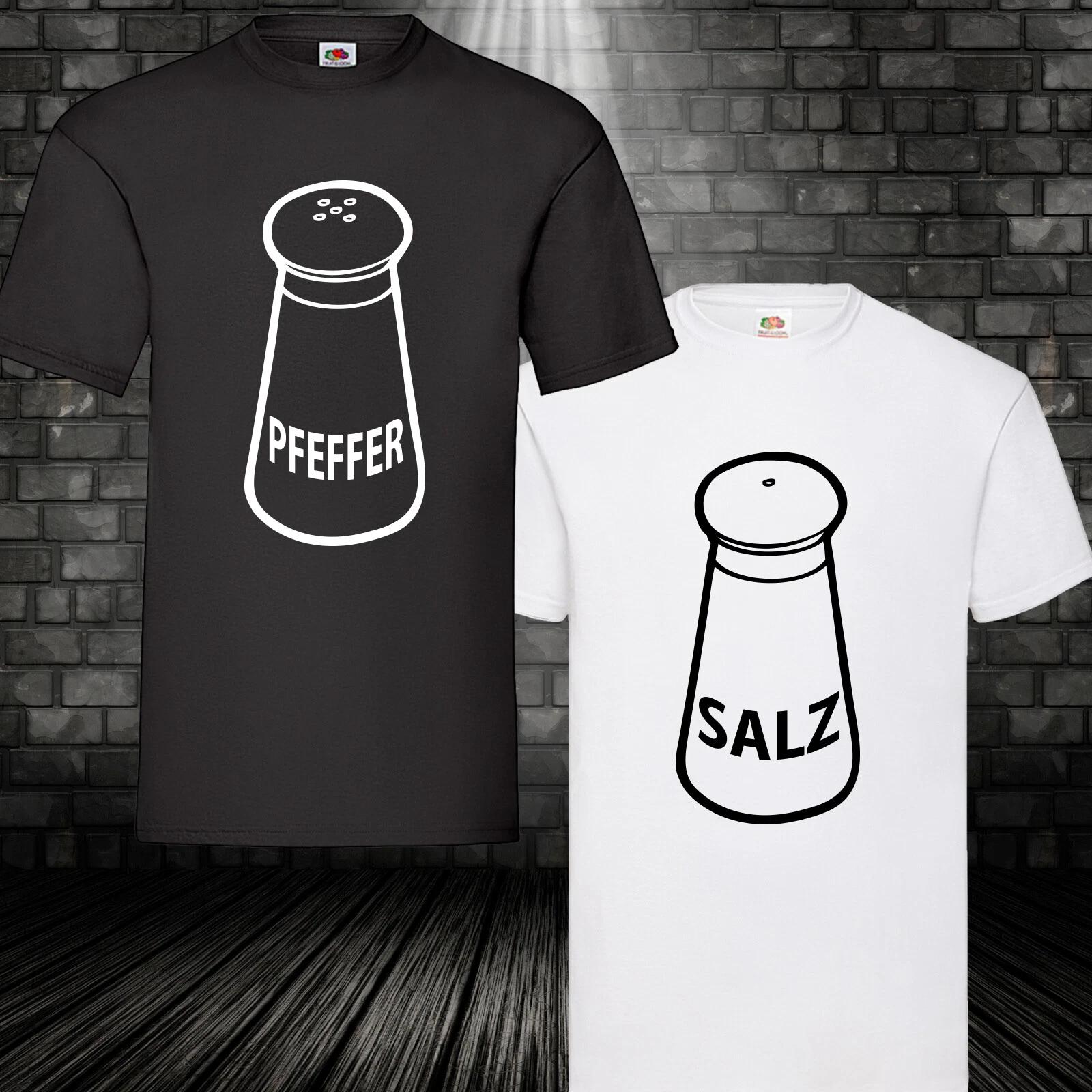Salt & Pepper T-Shirt Fun Shirt Costume Carnival Carnival Party Shirt Salt S-5XL XXXL