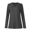 Women's Solid Color Long Sleeved Pullover Zipper Women's Top