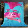 Trolls 2D Flat Pattern Flannel Blanket High Quality All Seasons Warmth and Comfort Perfect for Christmas Gifts.MMT0918429