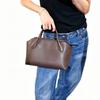 Minimalist Top Grain Leather Tote Bag Women Large Capacity Commute Versatile Small Design Crossbody Handbag