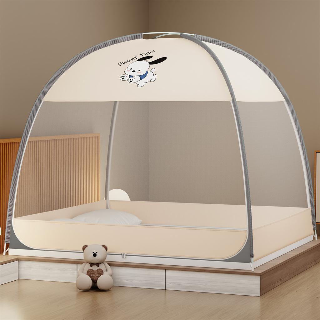 Installation free integrated Mongolian yurt mosquito net increases space, fully enclosed mosquito net