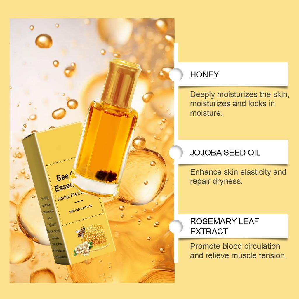 Bee Care Serum Oil;Body Massage Oil; Herbal Massage OilDeeply Nourish The Skin And Make The Skin More Hydrated And Elastic.12ml