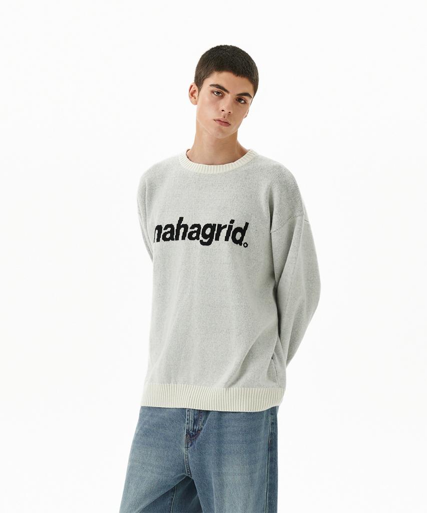 MAHAGRID Basic Logo Knit Sweater Ivory(Mg2Efmk620A)