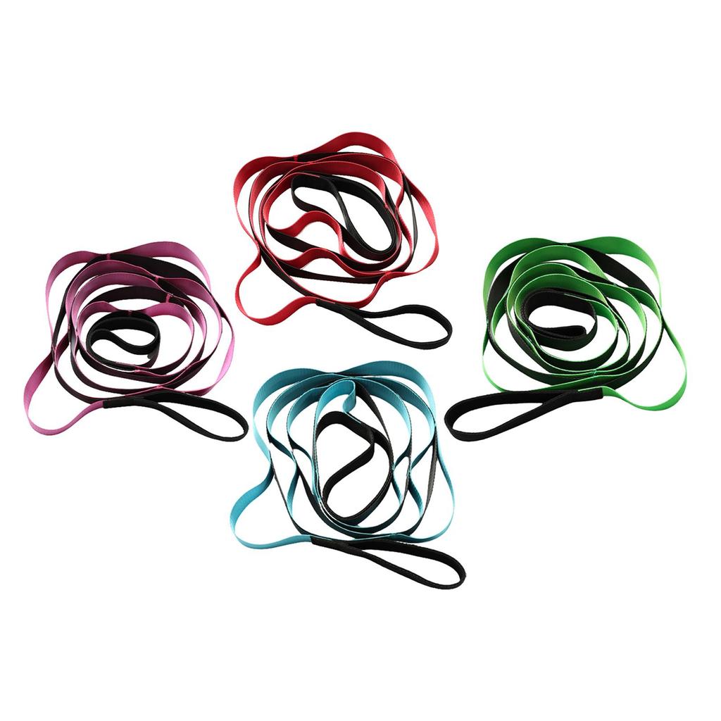 Yoga Pull Strap Belt Elastic Latin Dance Stretching Band Loop Yoga fitness Exercise Resistance Band