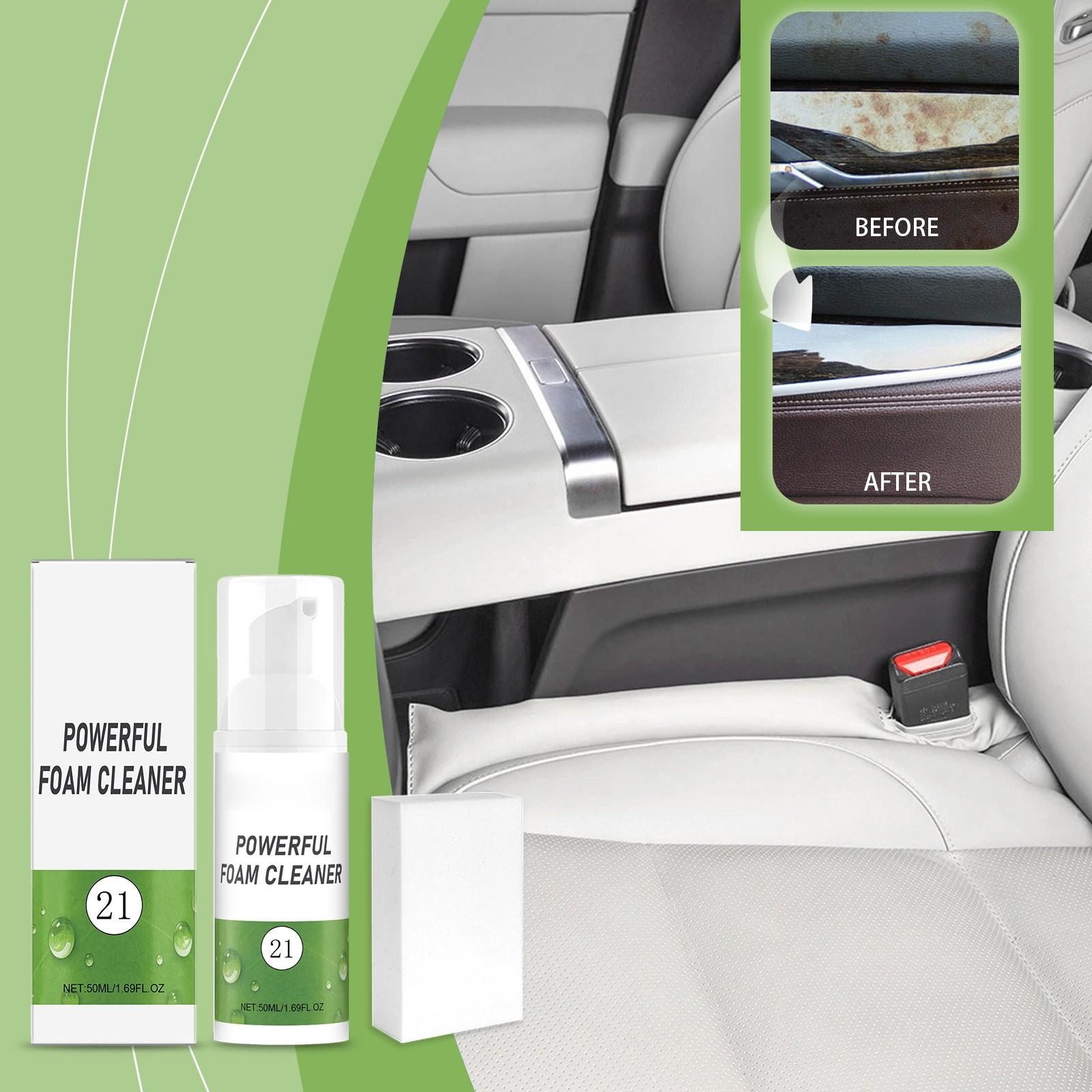 

Foam Cleaner Set, Interior Decoration Soft Cushion Seat Fabric Cleaner50ML One Size