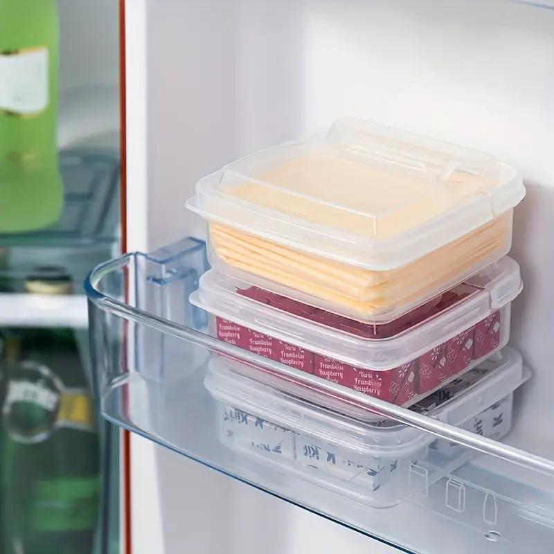 1PCS Reusable Cheese Packaging Box Refrigerator Fruit Sealed Fresh-keeping Box Flip Butter Block Storage Box Onion Ginger Garlic Seasoning Storage Box