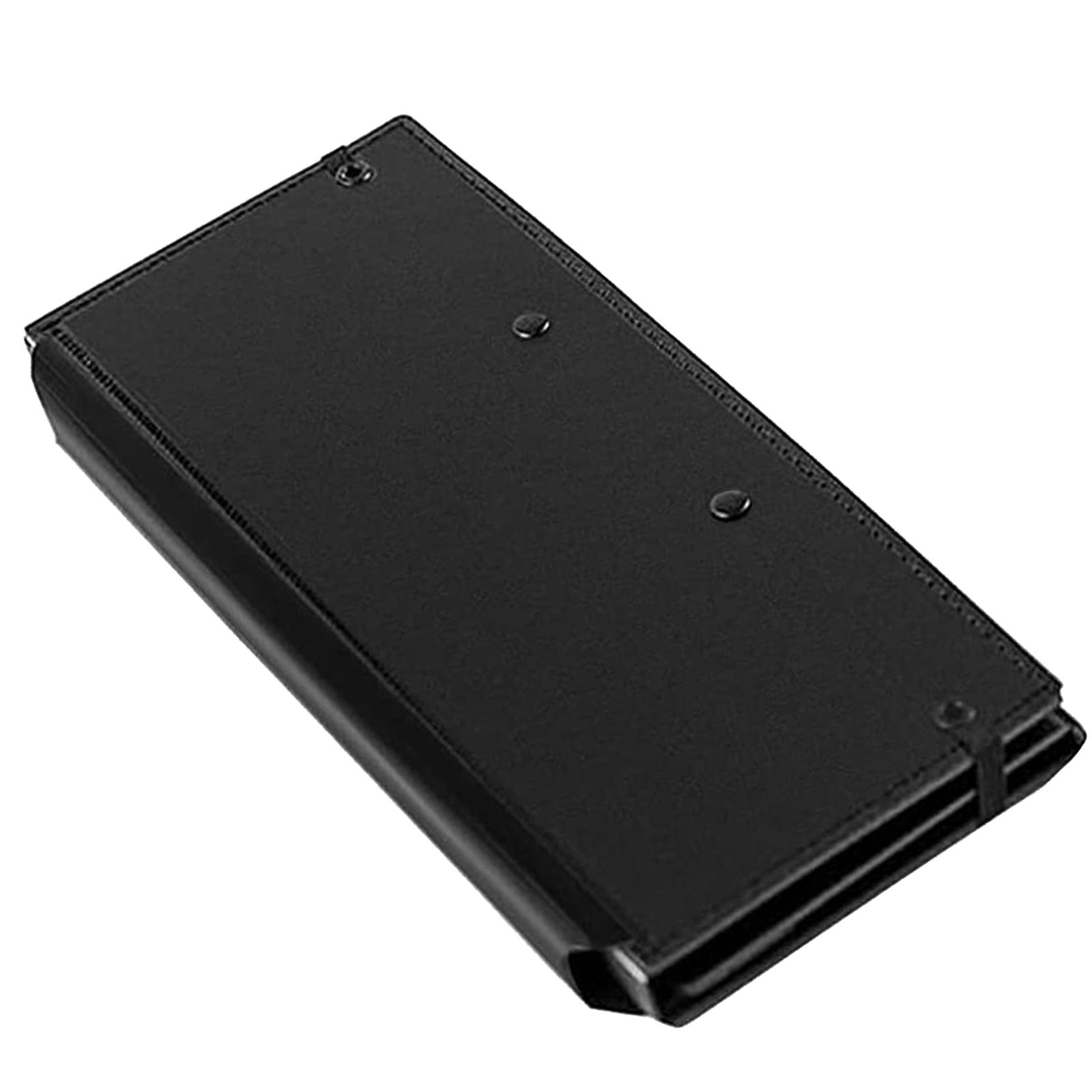 

Буфер обмена для медсестер, складной буфер обмена с резинкой для студентов, медсестер, врачей, 3 слоя, складной буфер обмена, блокнот для записей чёрный