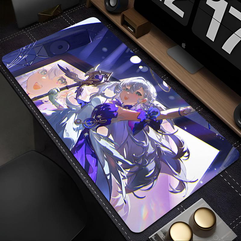 Mouse Pad Laptop Kawaii Anime Keyboard Rug XXL Cute Angel Robin Honkai Star Rail Desk Mat Computer Gamer Cabinet Mousepad