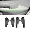 For Honda City 2008 2009 2010 2011 2012 2013 2014 4pcs Microfiber Leather Car Interior Door Armrest Panel Cover Protective Trim