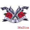 Patch Locomotive Large Embroidery Back Iron On Patches For Clothing Punk Skull Embroidered Patches On Clothes For Jacket Ironing