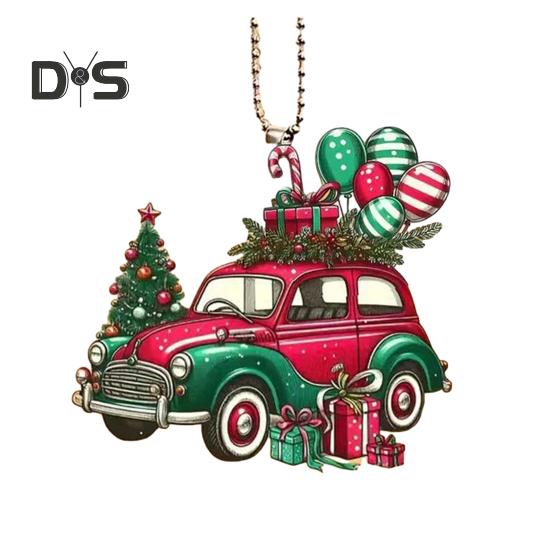 

Рождественский кулон, подвесное украшение с шнурком, легко подвешивается, дизайн в форме животного, акриловая подвеска в виде рождественской елки J