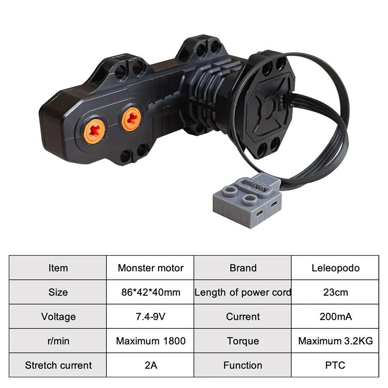 Diy 5292 Monster Motor Compatible Tech Part  8881 Aa Battery Box Building Block Moc Off-Road Vehicles Sports Car Power Functions