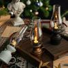 Retro Kreatives LED-Licht Öllampe Elektronische Kerzenlampe Pferdelampe Dekorative Verzierung Geschenk Laterne Vintage Glühendes Design