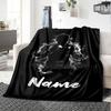 Custom Name Boxing Theme Printed Blanket - Perfect for Couch, Bed, Travel & Outdoor Use | Machine Washable, Cozy & Durable.