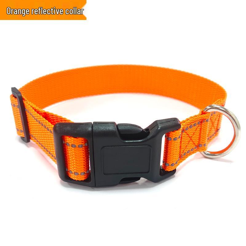 Reflective Adjustable Large Dog Collar - Non-Choke Design