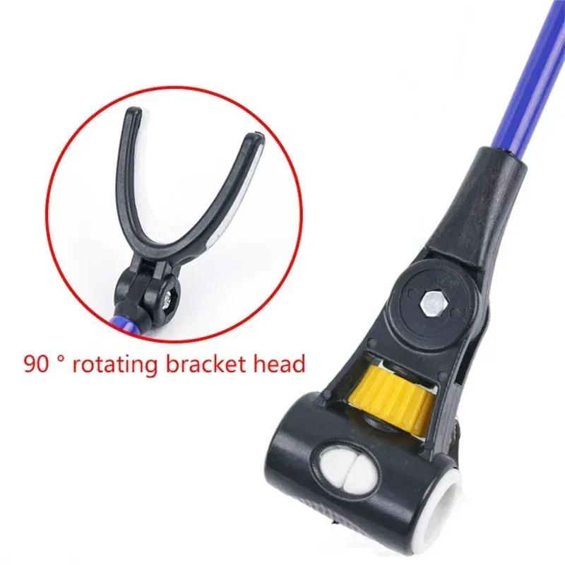 1.7M/2.1M/2.4M New Stainless Steel Thickened Telescopic Fishing Rod Bracket Fishing Rod Dual Purpose Bracket Fishing Rod Holder