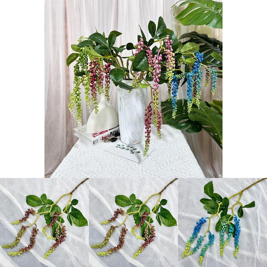Soft Silicone Artificial Greenery Wall Hanging Decorative For Party Celebrations And Home Decor