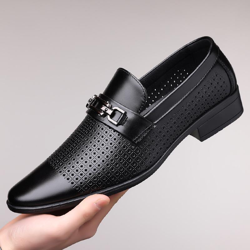 2026 Summer Men s Breathable Hollow Sandals - British Business Style 38