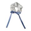 Hair Rope Fluffy Hair Volume Booster Widened Pleated Design Satin Bow Ribbon Hair Tie Pastoral Style Hair Accessory
